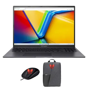 PC Portable Gamer ASUS Vivobook 16X i5 13è Gén 8Go RTX3050 Noir + Sac à Dos + Souris Filaire
