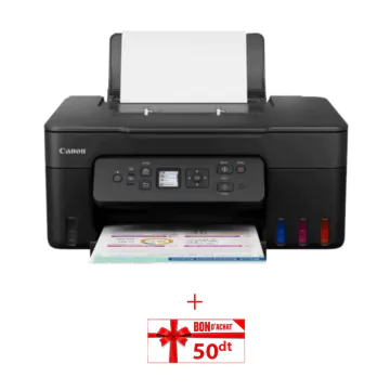 Imprimante 3En1 CANON PIXMA G3480 à Réservoir Intégré Wifi + Bon d'achat de 50 DT
