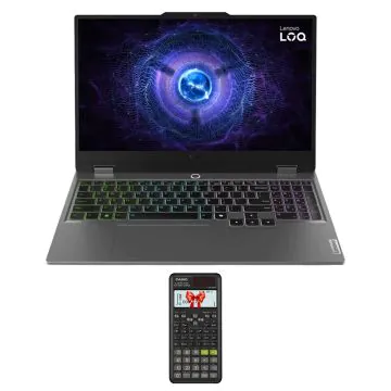 PC Portable Gamer LENOVO LOQ 15IAX9 i5 12ème Gén 8G RTX 3050 + Calculatrice Scientifique Casio Gratuite
