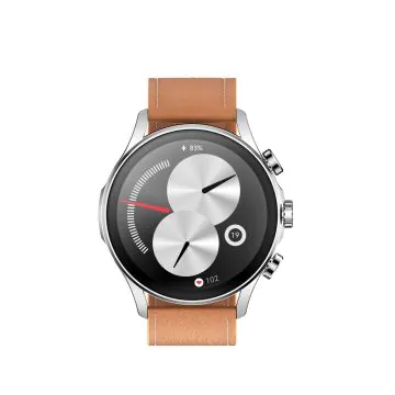 Montre Connectée KIESLECT Watch Balancer en Cuir Marron