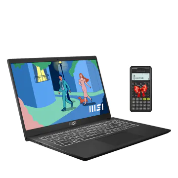 PC Portable MSI MODERN 15 F13MG-404XFR  i5 13è Gén 8Go 512Go SSD + Calculatrice scientifique Casio Gratuite