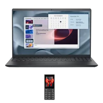 Pc Portable Dell Pro 15 Essential PV15255 AMD Ryzen 5 8Go 512Go SSD + Feature Phone Gratuit