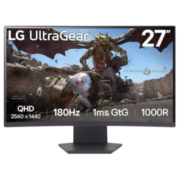 Ecran Gaming LG 27GS60QC 27'' QHD Incurvé 180Hz