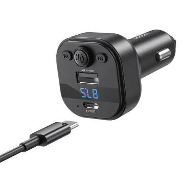 Chargeur Voiture Intelligent Bluetooth MP3 XO BCC18 15W Noir