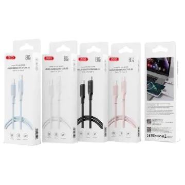 Câble Chargeur XO NB-Q265B Type-C Vers Type-C 60W