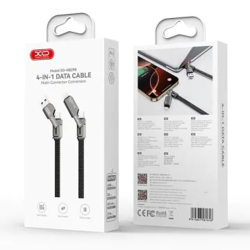 Câble Chargeur XO NB290 4En1 Gris