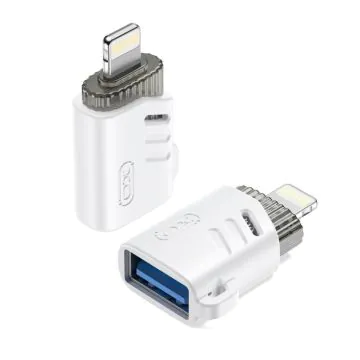 Adaptateur OTG XO NB256A USB-A Vers Lightning Blanc