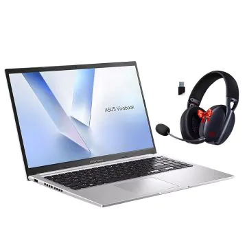 PC Portable ASUS Vivobook 15 X1504VA Intel Core 5 120U 8G 512G SSD - Silver + Micro Casque REDRAGON H848 PRO-Noir