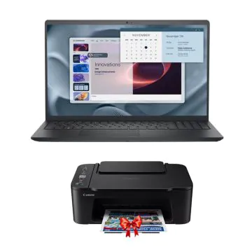 Pc Portable Dell Pro 15 Essential PV15255 AMD Ryzen 5 8Go 512Go SSD + +Imprimante CANON TS3640 3EN1 WIFI