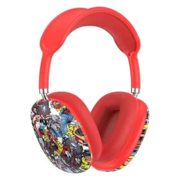 Casque Sans Fil P9 Graffiti - Rouge