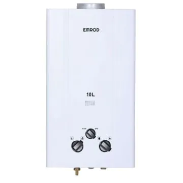 Chauffe Bain EMROD À Gaz Naturel 10L Blanc