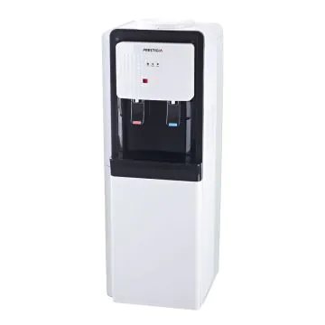 Fontaine D'eau Fraîche PRESTIGIA Chaud et Froid 20 Litres avec Mini Bar Blanc et Noir
