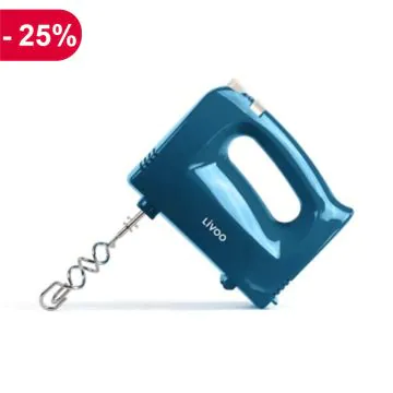 Batteur Électrique DOP162B 200W Bleu LIVOO