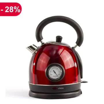 Bouilloire DOD157 1800W Rouge LIVOO