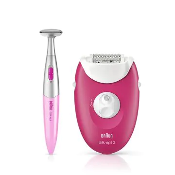 Epilateur SE3-420 Silk-épil 3 Blanc Rose BRAUN