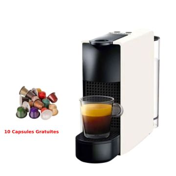 Machine à Café ESSENZA Mini C30 N1 XE 1200 W Blanc NESPRESSO +10 capsules gratuites 