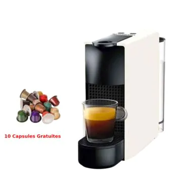 Machine à Café ESSENZA Mini C30 N1 XE 1200 W Blanc NESPRESSO +10 capsules gratuites 