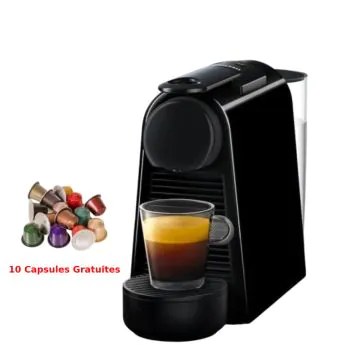 Machine à Café ESSENZA Mini D30 N1 XE 1200 W Noir NESPRESSO +10 capsules gratuites 