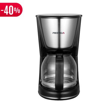 Cafetière à Filtre Programmable PRESTIGIA 15 Tasses CM1836T Noir