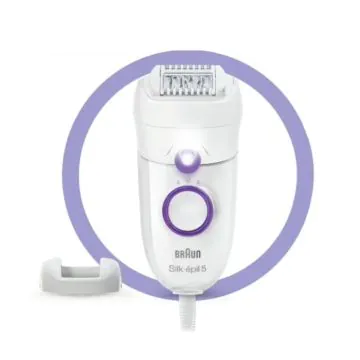 Épilateur BRAUN SE5-505P Silk épil 5 - Blanc&Violet