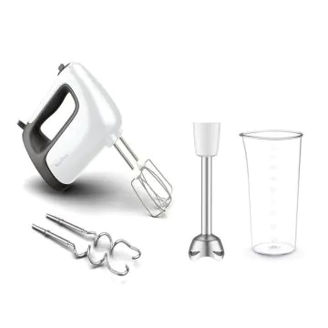 Batteur a Main MOULINEX Prep'Mix HM462110 500Watts - Blanc&Noir