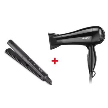 Pack  Beauté Lisseur + Sèche Cheveux APRILLA Noir