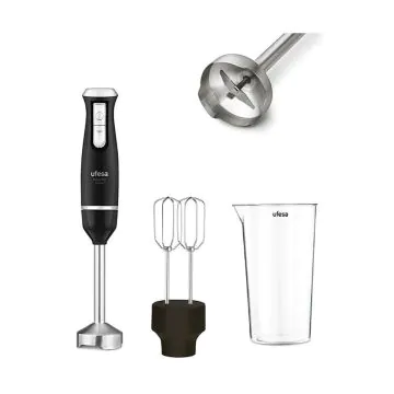 Mixeur Plongeant 2en1 + Fouet UFESA  800W 70106116 PULSAR MASTER Noir 