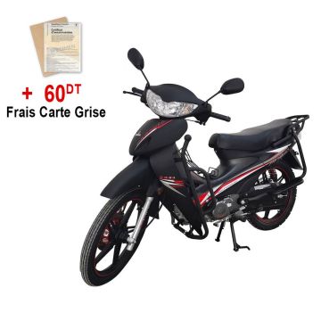 CYCLOMOTEUR ZIMOTA Partner 109CC Avec Support (Noir/Rouge/Bleu/gris)