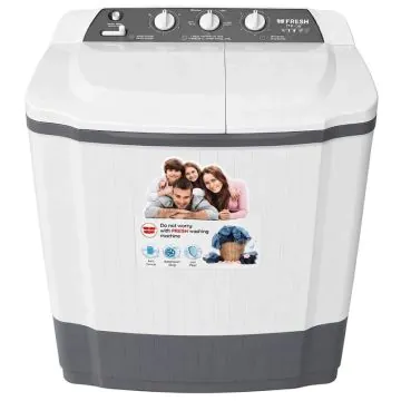 Machine à Laver Semi-Automatique FRESH 12 Kg TTW-12G Blanc et Gris