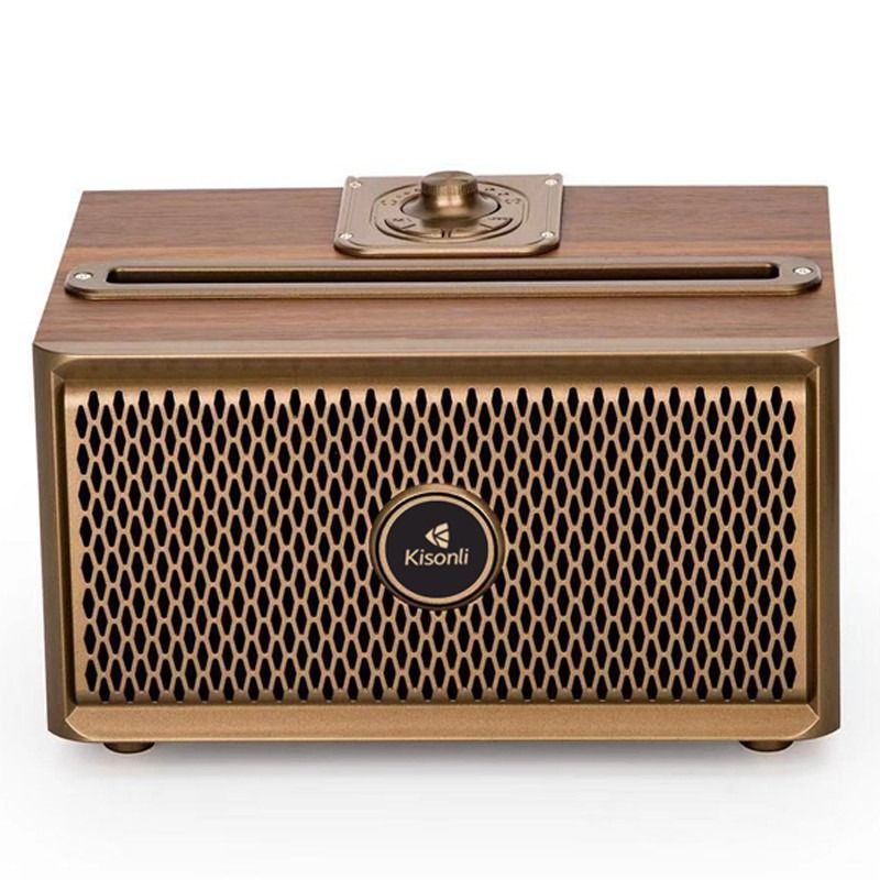 Haut Parleur Bluetooth Kisonli G1 8W Bois