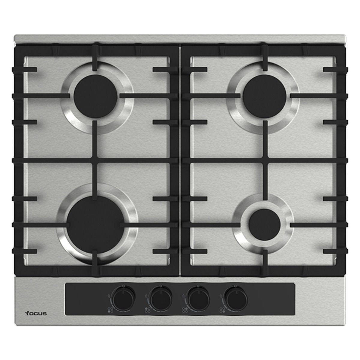 Plaque de Cuisson 4 Feux Gaz 60 cm F.402X Inox FOCUS