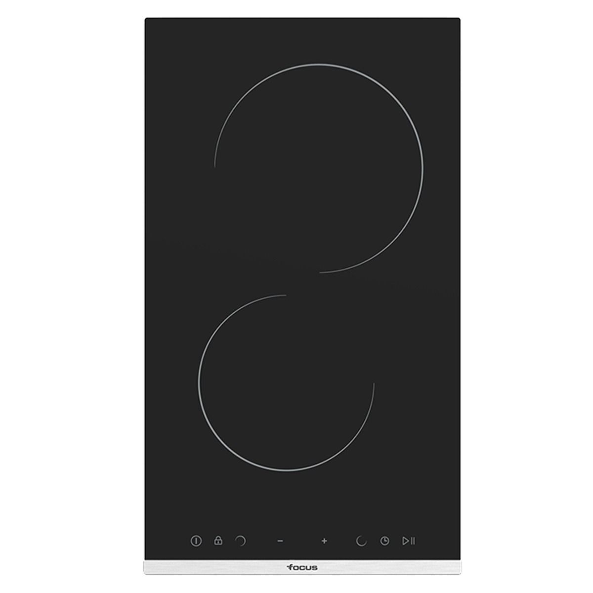 Plaque de Cuisson 30cm SOFT33 Domino Vitro Noir FOCUS LINE