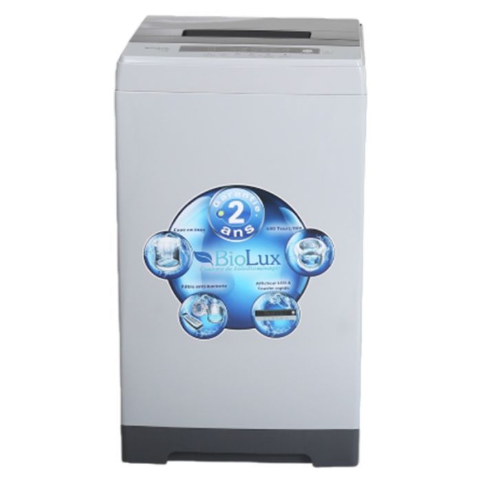 Lave linge Top BIOLUX M-TOP08S 8 Kg - Silver