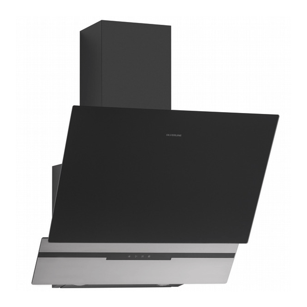 Hotte Décorative SILVERLINE 90 Cm 3450.90 Noir et Inox