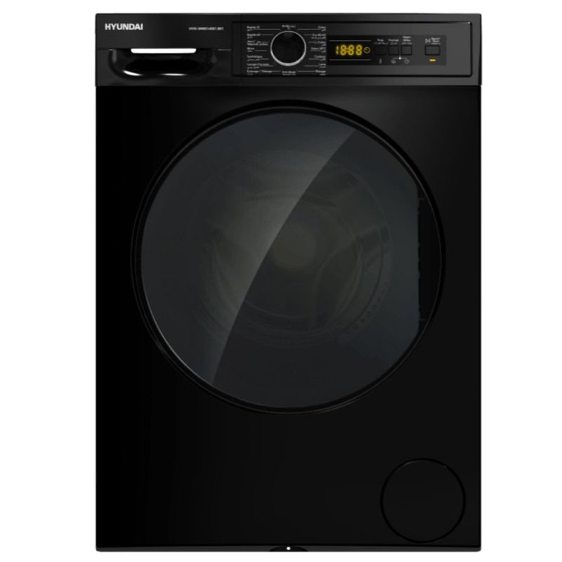 Machine à Laver HYUNDAI Inverter 8 Kg Noir