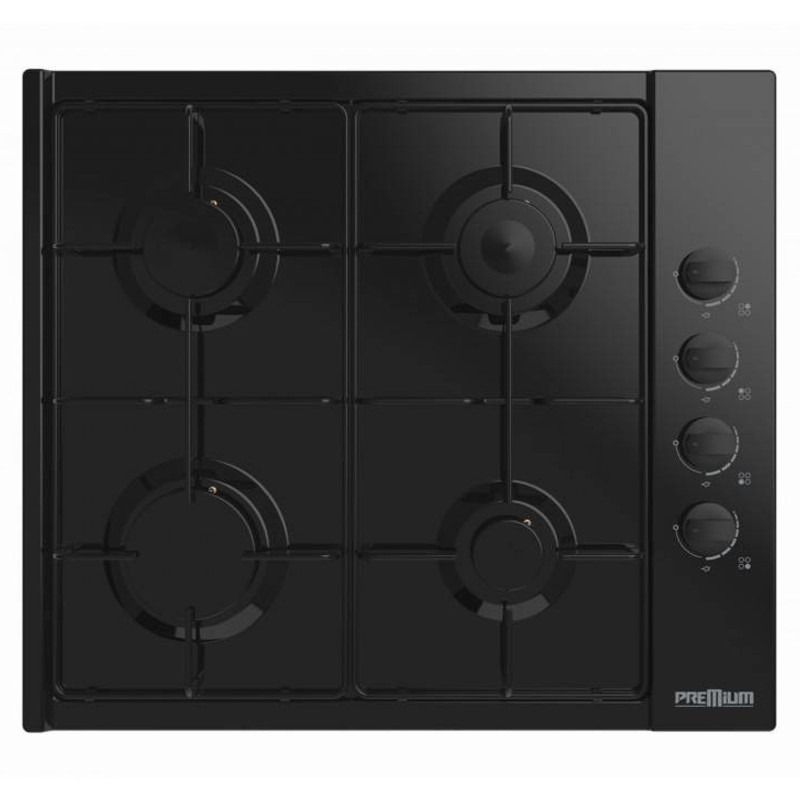 Plaque de Cuisson Encastrable PREMIUM APE641-BS01 4 Feux 60Cm Noir