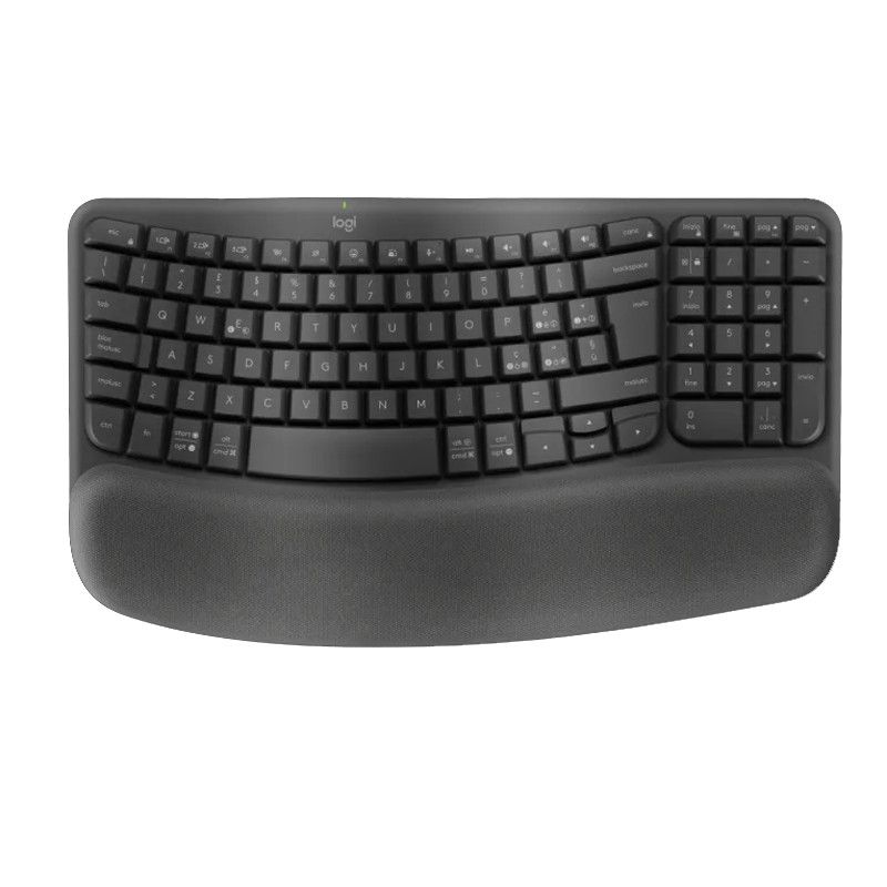 Clavier Sans Fil LOGITECH Ergonomique Wave Keys - Noir