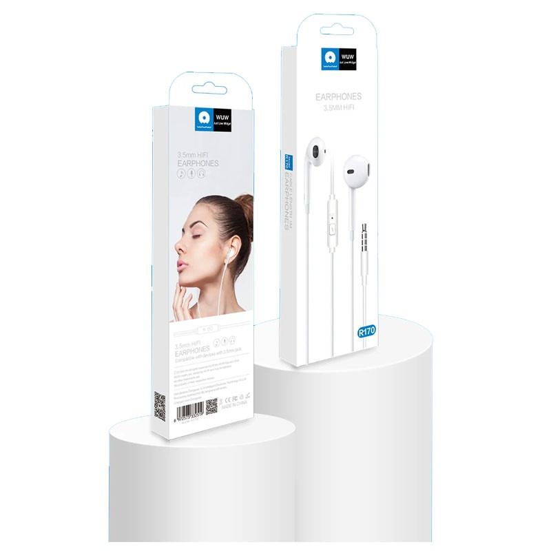 Écouteurs Filaire WUW R170 Blanc