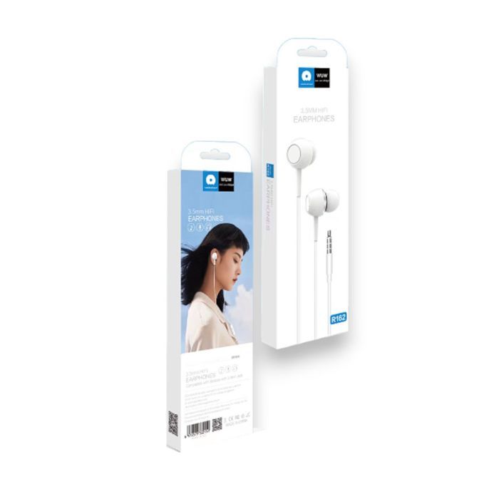 Écouteurs Filaire WUW R162 Blanc