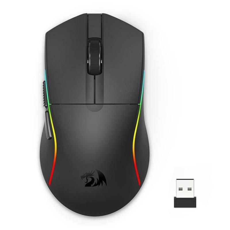 Souris Sans Fil Gamer Redragon Deicide Standard RGB - Noir