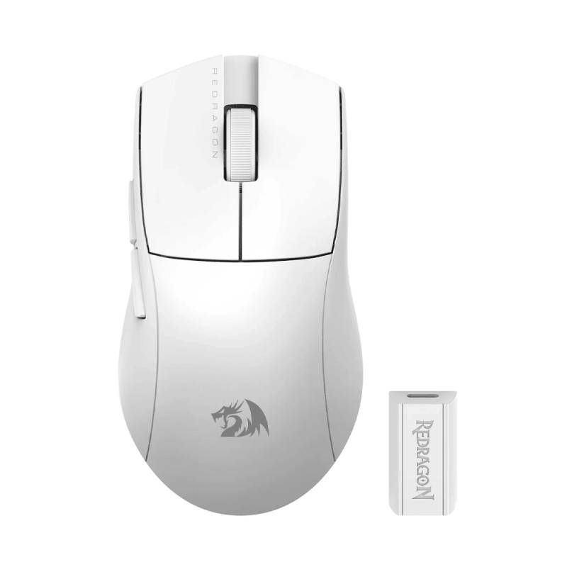 Souris Triples Modes Gamer Redragon King Pro 4k - Blanc