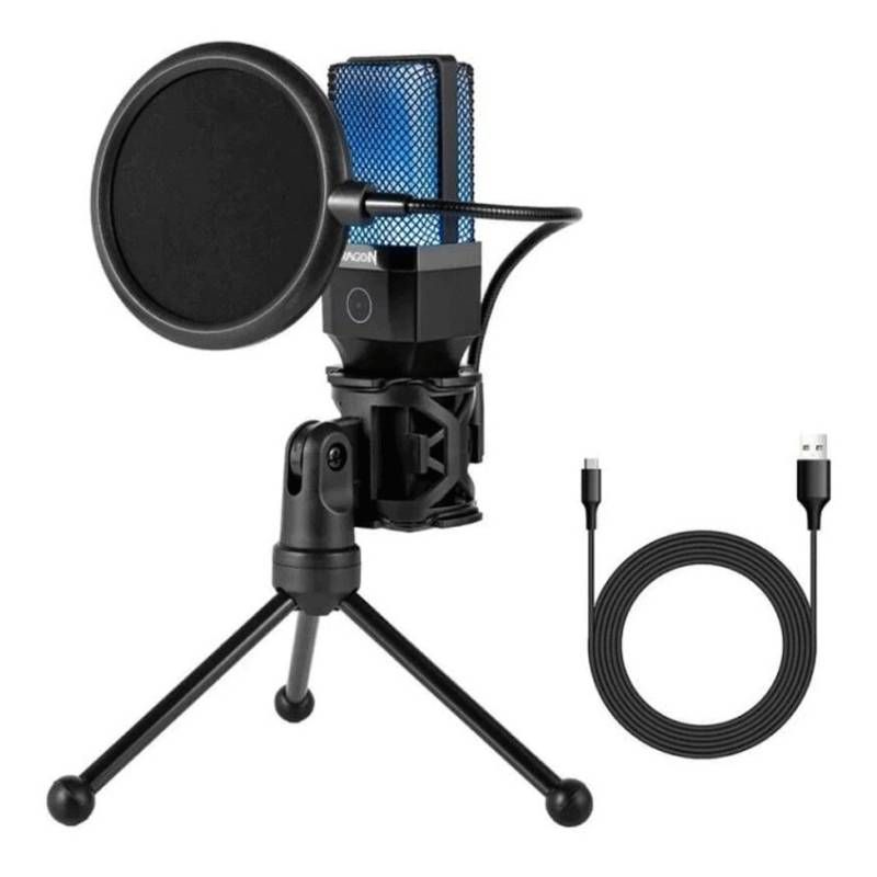 Microphone Filaire Gaming REDRAGON Adne GM212 RGB - Noir