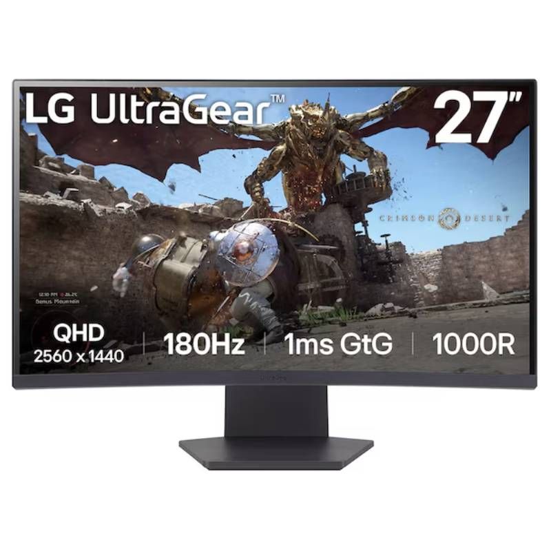 Gaming LG 27GS60QC 27'' QHD Incurvé 180Hz