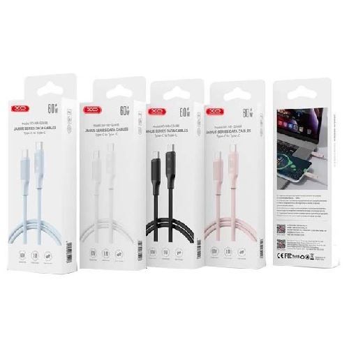 Câble Chargeur XO NB-Q265B Type-C Vers Type-C 60W