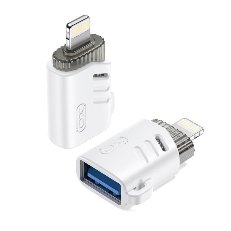 Adaptateur OTG XO NB256A USB-A Vers Lightning Blanc