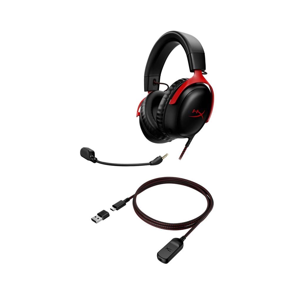 Micro Casque Filaire Gamer HyperX CLOUD III - Noir&Rouge