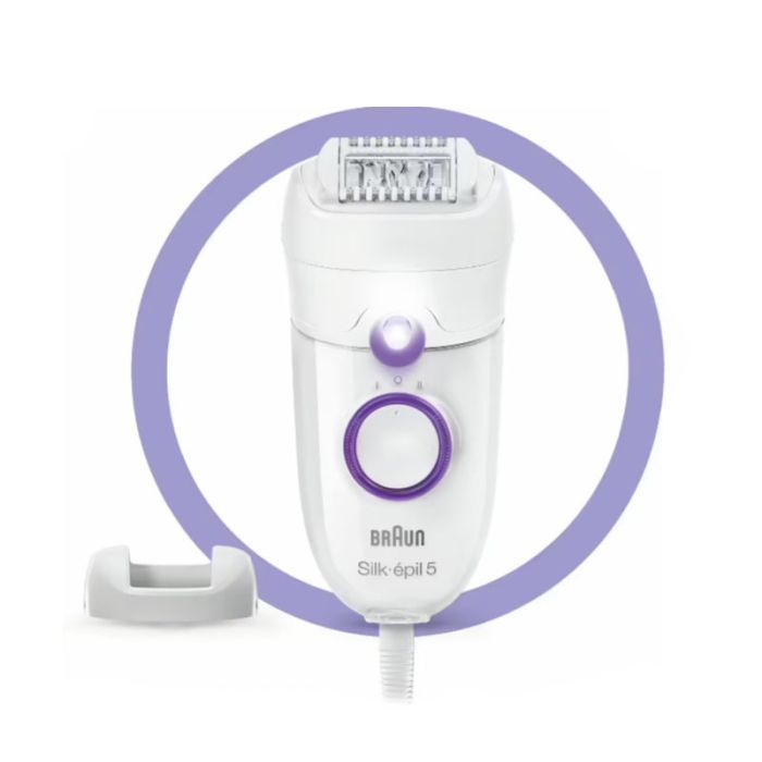 Épilateur BRAUN SE5-505P Silk épil 5 - Blanc&Violet