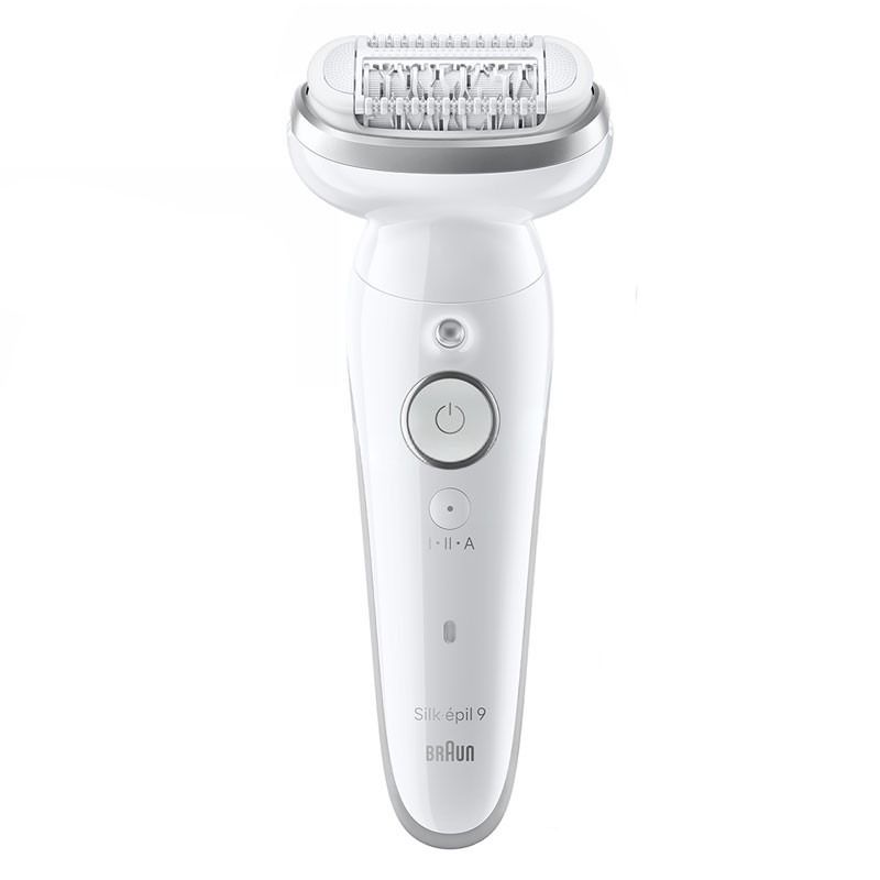 Épilateur Rechargeable BRAUN Silk épil 9 Wet & Dry - Blanc