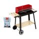 Barbecue à Charbon HOME LINE YH28020D + Sac de Charbon Gratuit